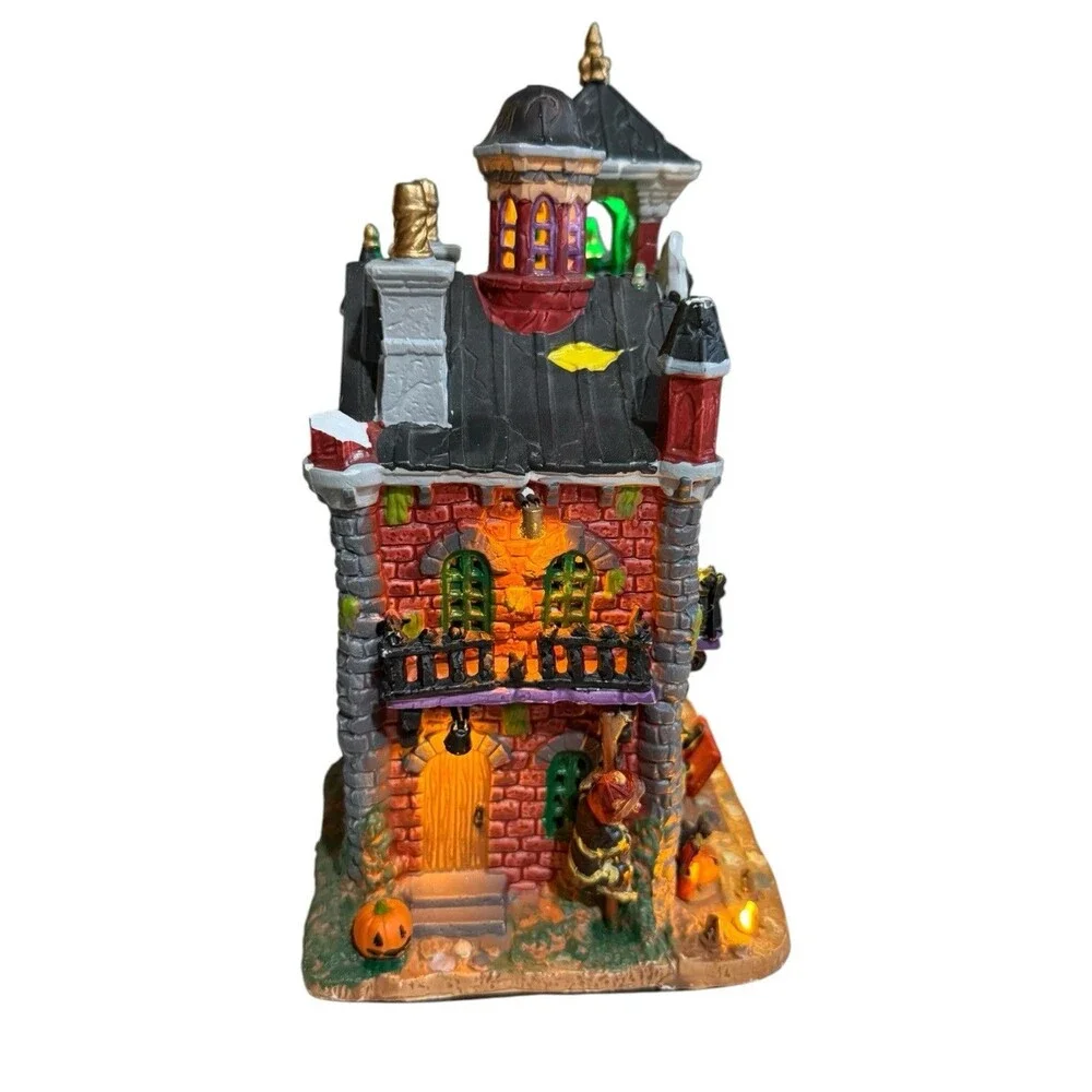 Lemax Spooky Town Fire Department Halloween Village 2011 Retired 15191 READ